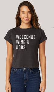 Weekends, Wine & Dogs Tee