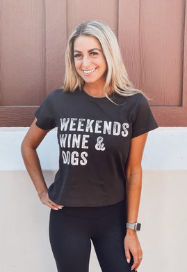 Weekends, Wine & Dogs Tee